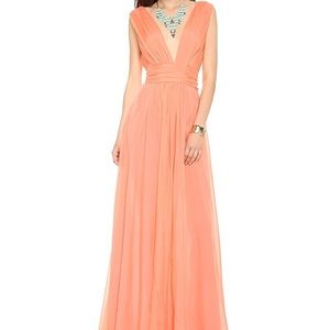 Issa silk chiffon gown